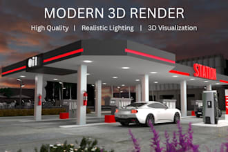 create realistic 3d exterior rendering