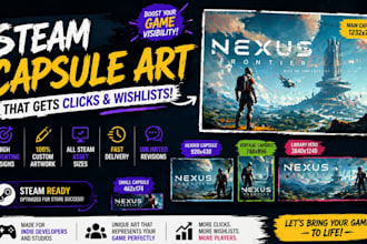 steam capsule game cover art steam banner steam header capsule indie game art