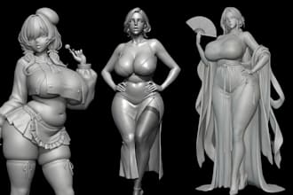 sculpt 3d nsfw character erotic toy figure 3d nsfw machine models 3d printing