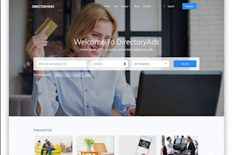 design and build business directory listing website,wordpress directory website