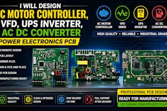 design ac motor controller vfd ups inverter ac dc converter power electronic pcb