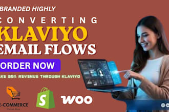 design and optimize klaviyo email flows for shopify to increase revenue