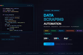 do web scraping and data extraction using python beautifulsoup and scrapy