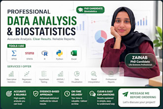 do biostatistics data analysis using excel, spss, stata,or r