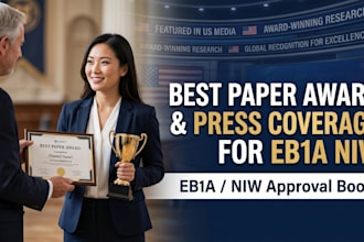 write and publish press coverage best paper award for eb1a eb1 niw requirement