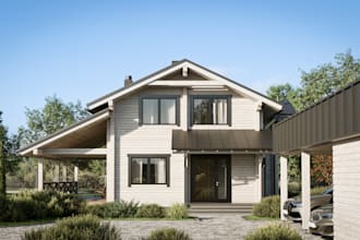 do photorealistic 3d exterior house rendering
