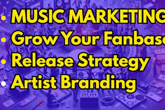 create a music marketing strategy to grow your artist brand, independent artist