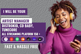 be your artist manager, music distributor, social media manager, content creator