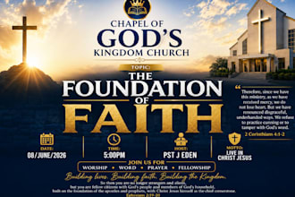 design church flyer event flyer social media flyer business party flyer on canva