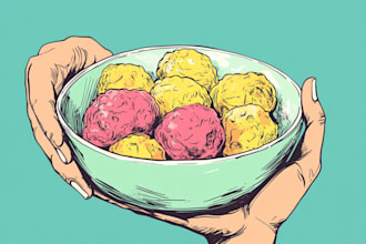 create a food illustration
