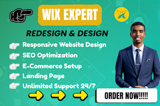 do wix website design, redesign business wix website, website development