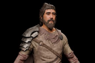 create a game ready 3d character model for you