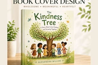 design clean wholesome childrens book cover for KDP