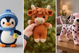 write quality crochet patterns for amigurumi toys and handmade projects