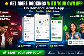 develop on demand service app handyman app home service app for android ios