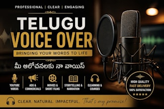 provide telugu voice over the videos