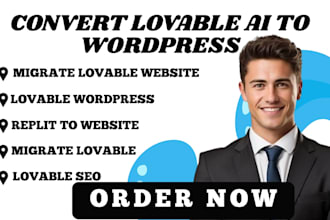 convert lovable ai website to wordpress or migrate ai to wordpress