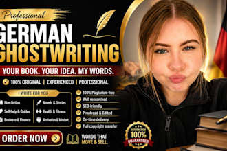 be your german ghostwriter for ebook and book, ghost book writer nonfiction book