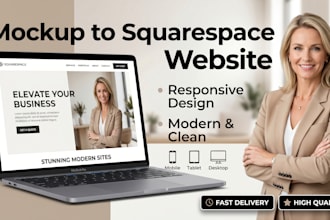 squarespace website mockup to squarespace wesbite development