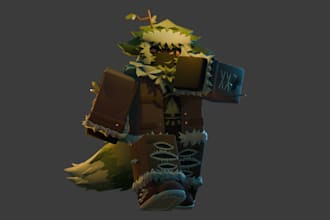 make a 3d character model in roblox r6