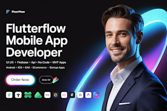 flutterflow mobile app developer ui ux firebase api integration expert nocode