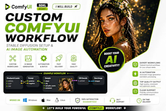 build custom comfyui workflow, stable diffusion setup, ai image automation