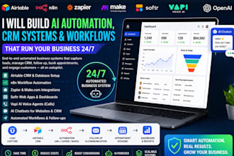 setup airtable n8n ai automation crm webapp database zapier vapi be softr expert