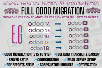 migrate upgrade and customize odoo 16 17 18 to odoo 19 with full data transfer