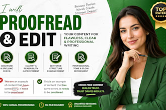 proofread and edit your content for flawless grammar clarity and professionalism