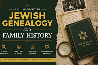 do family history, family tree and genealogy research for your jewish ancestry