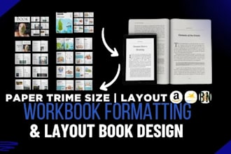 design and format your educational workbook for amazon KDP