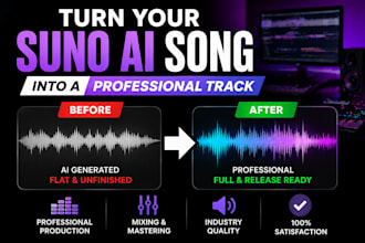 turn your suno ai song into a professional studio quality track