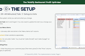 build a custom google sheets profit and cost tracker for your restaurant or café