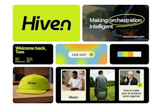 do visual corporate brand identity, brand guidelines, saas branding kit design