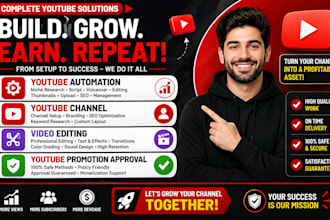setup your youtube automation channel, with 100 you tube shorts videos