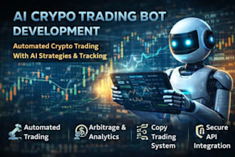 develop automation crypto trading bot, bot development, ai crypto trading bot