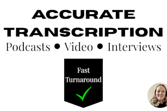 accurately transcribe your podcasts, interviews, and audio files