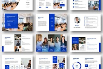 create professional business powerpoint and google slides master slide template