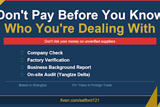 audit your china supplier before you pay