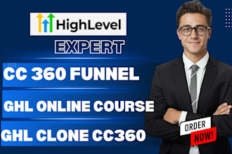 setup course creator 360 courses cc360 landing page sales funnel cc360 community