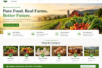 farm product website, farm ecommerce website, agritourism website, farm store
