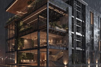 interior design, 2d architectural design, exterior rendering