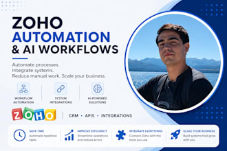 automate your business workflows using zoho, apis and ai