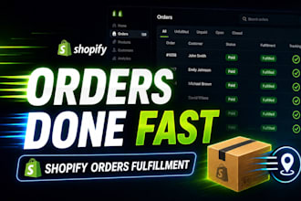 manage shopify order fulfillment, tracking and processing