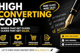 write high converting copy for your social media and ads