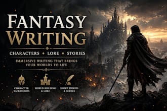 write immersive fantasy lore, character backstories, and worldbuilding
