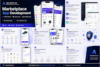 develop marketplace app, multi vendor app, ecommerce app or marketplace website