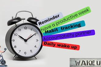 be your accountability wake up call partner daily or weekly