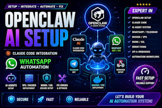 install open claw setup claude code open claw ai telegram whatsapp openclaw fix