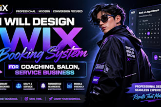 design wix booking system for coaching, salon, service business